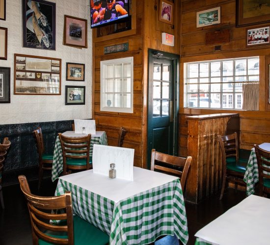 Tables at the best restaurant in town, Finnegan's