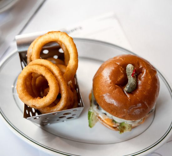 The best Burger and onion rings in town